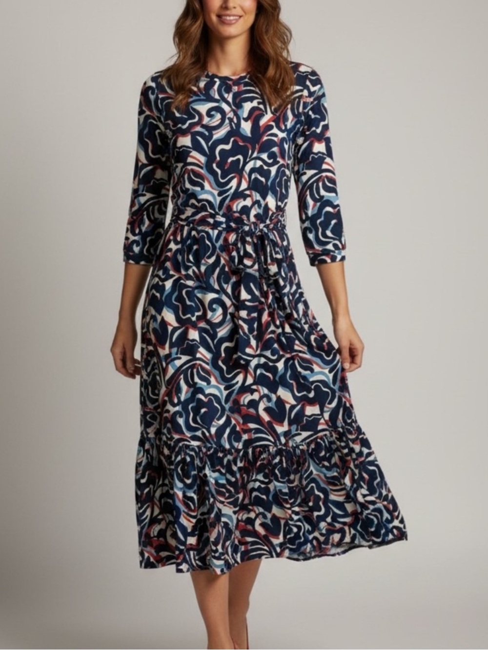 J. McLaughlin Cerina Abstract MIDI Dress